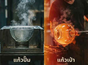 แก้วปั๊ม แก้วเป่า